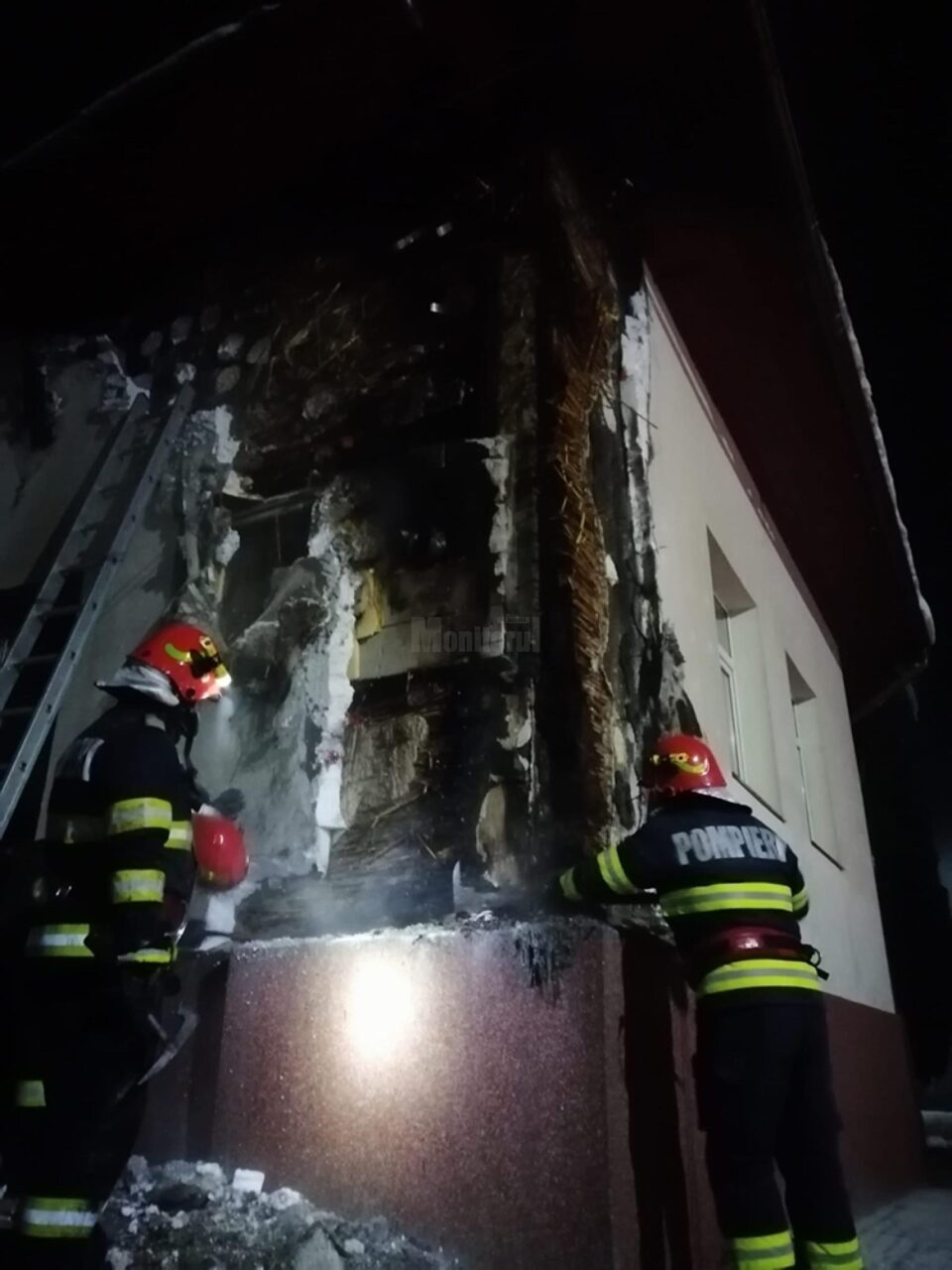Incendiu la Primăria Mănăstirea Humorului