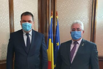 Ministrul Dezvoltării, Cseke Atilla, cu primarul Sucevei, Ion Lungu