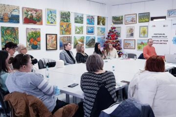 Seminar de informare în cadrul proiectului „IN JOB”, adresat unui grup de studenți din cadrul Universității „Petre Andrei” din Iași