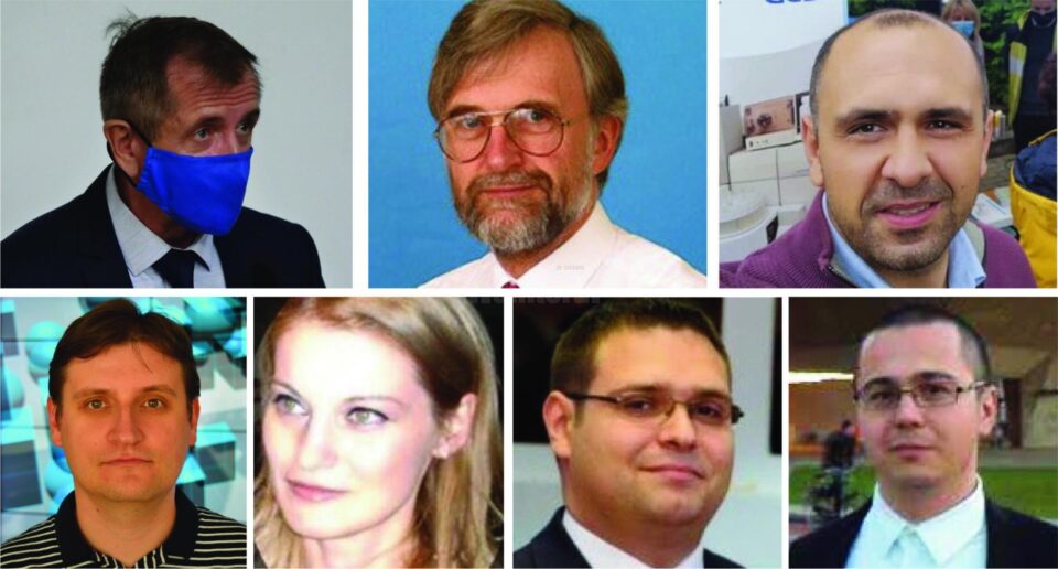 Prof. univ. dr. Mihai Covașă, prof. asociat Ian E. Evans, prof. univ. dr. Mircea Oroian, prof. dr. ing. Radu Daniel Vatavu, conf. univ. dr. Oana Geman, șef lucrări dr. ing. Alexandru Lavric, șef lucrări dr. ing. Alin Mihai Căilean
