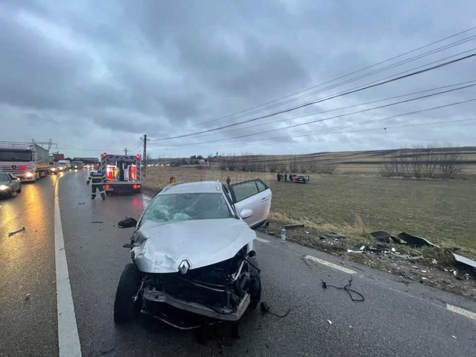 Accidentul care a avut loc vineri după-amiază în zona localității Cumpărătura, pe drumul european 85