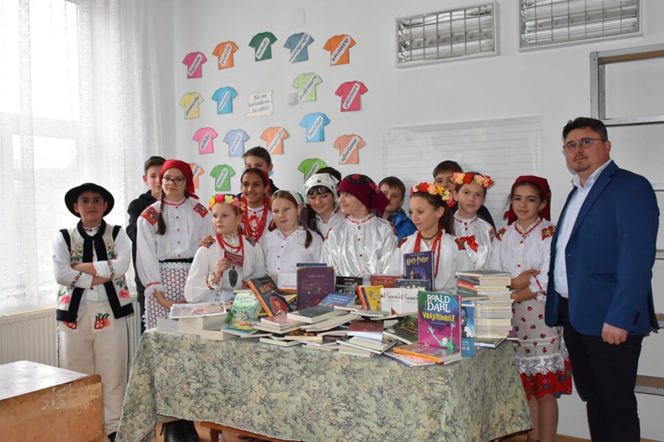 Cărțile donate școlii din Solonețu Nou