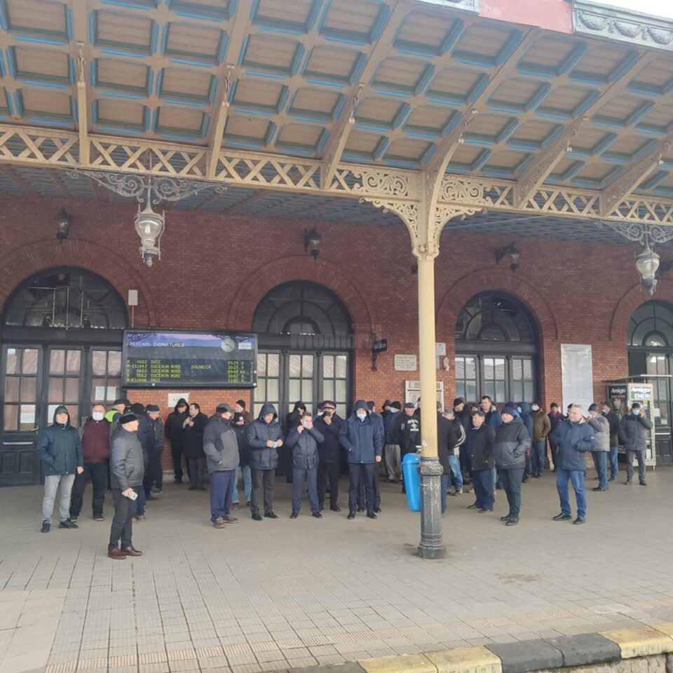 Protestul angajaților CFR