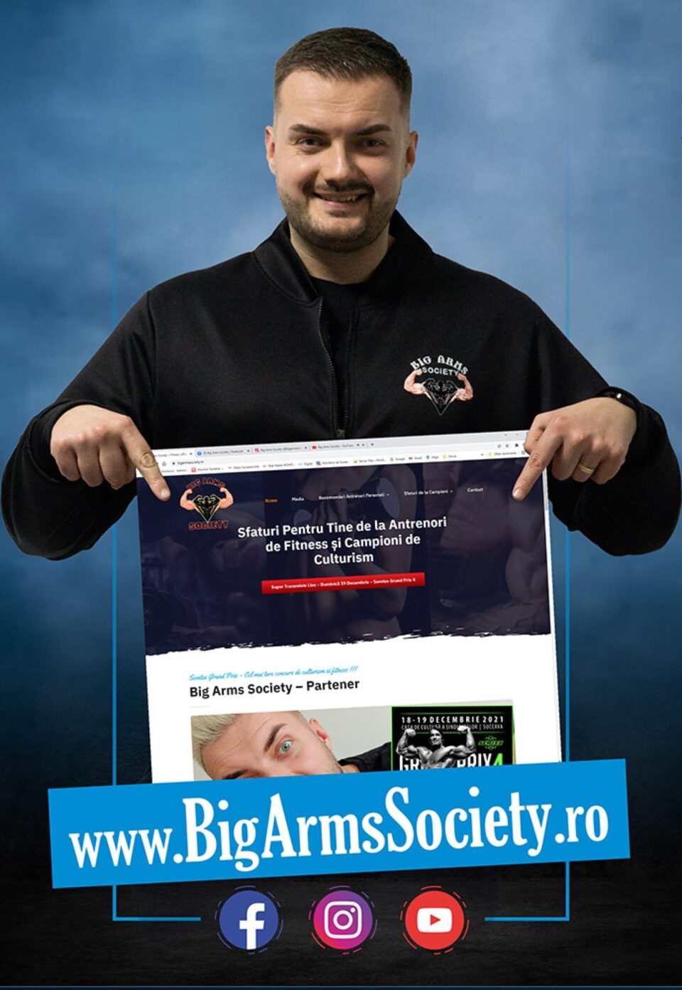 Big Arms Society, proiectul unui sucevean care vrea să umple sălile de fitness din toată România