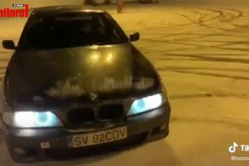Un tânăr se fălește pe TikTok cu drifturi pe străzile Sucevei