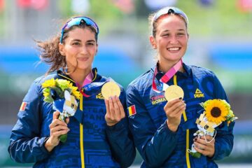 Ancuța Bodnar și Simona Radiș au cucerit aurul olimpic la Tokyo. Foto prosport.ro
