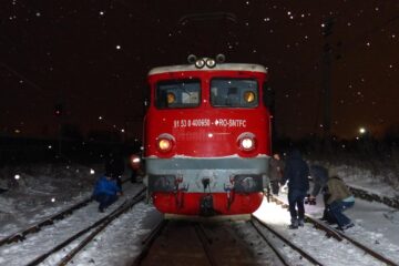 Trenurile au avut întârzieri din cauza ninsorilor