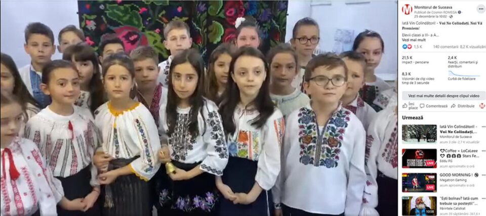 Locul 1 - Elevii clasei a III- a A, de la Școala Gimnazială „Ion Creangă” Suceava