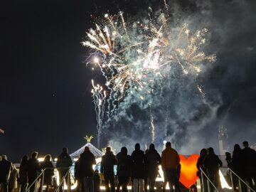 Grandios foc de artificii, în centrul Sucevei, la trecerea în 2022