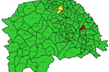 Harta incidenței Covid în județul Suceava