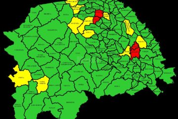 Harta incidentei Covid in judetul Suceava