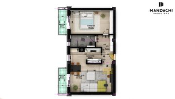 Planurile celor 5 tipuri de apartamente din complexul rezidential Mandachi Twins