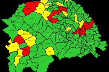 Harta incidentei Covid in judetul Suceava