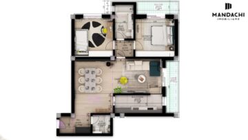 Planurile celor 5 tipuri de apartamente din complexul rezidential Mandachi Twins