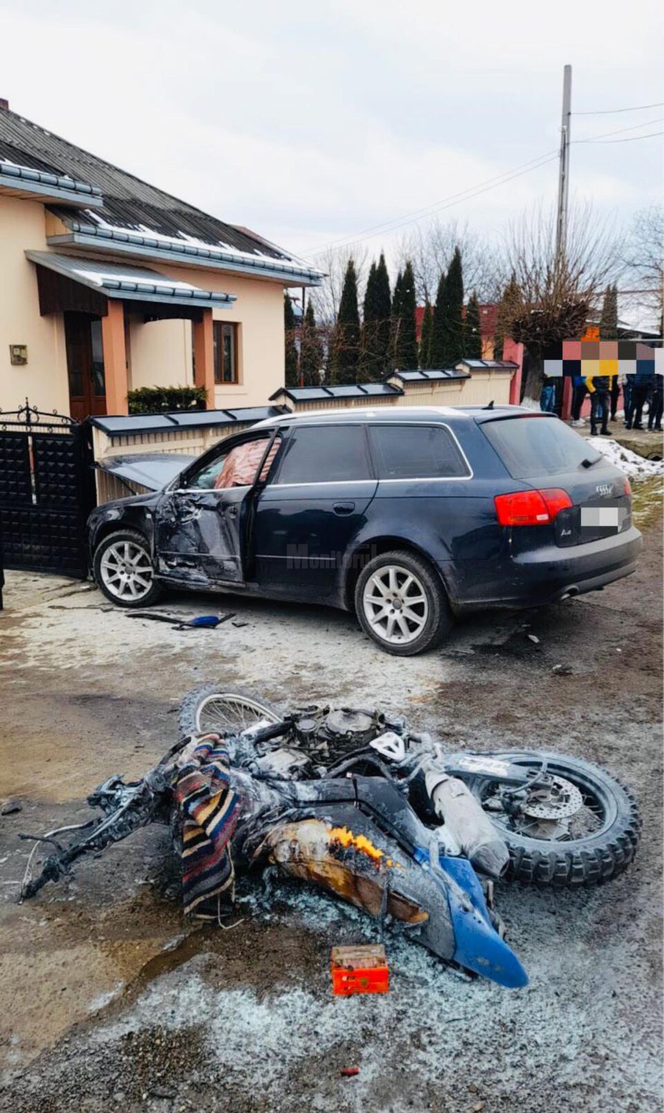 Accident grav la Mălini