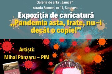 Expoziția de caricatură „Pandemia asta, frate, nu-i decât o copie!”, realizată de Mihai Pânzaru – PIM