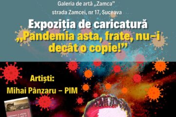 Expoziția de caricatură „Pandemia asta, frate, nu-i decât o copie!”, realizată de Mihai Pânzaru – PIM