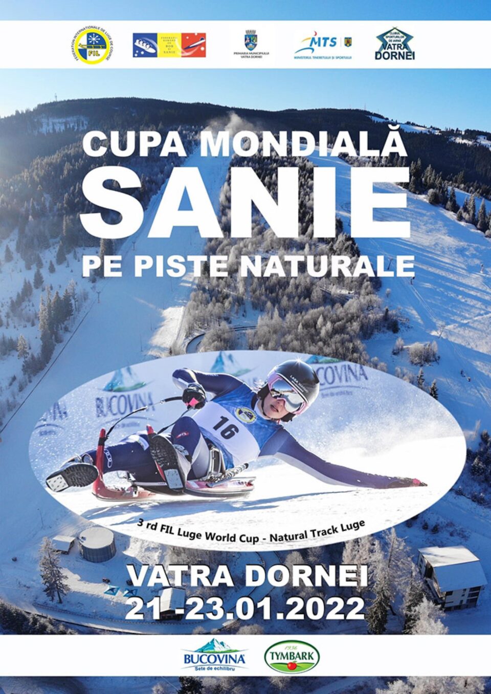 A treia etapă de Cupă Mondială la sanie pe pistă naturală, la Vatra Dornei