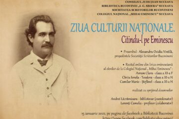 „Citindu-l pe Eminescu”, eveniment online de Ziua Culturii Naționale