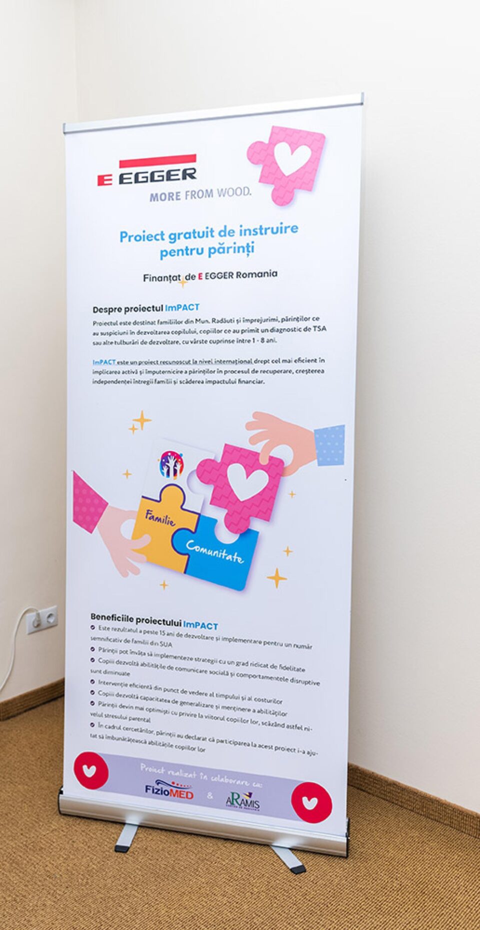 20 de familii cu copii ce prezintă tulburări în dezvoltare/TSA vor beneficia de training specializat