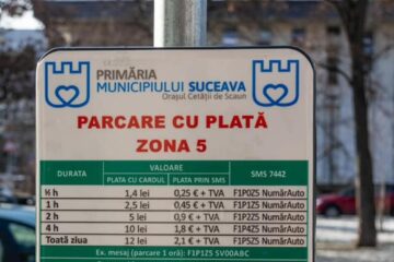 Parcările cu plată din municipiul Suceava au generat încasări de 2,2 milioane de lei în 2021