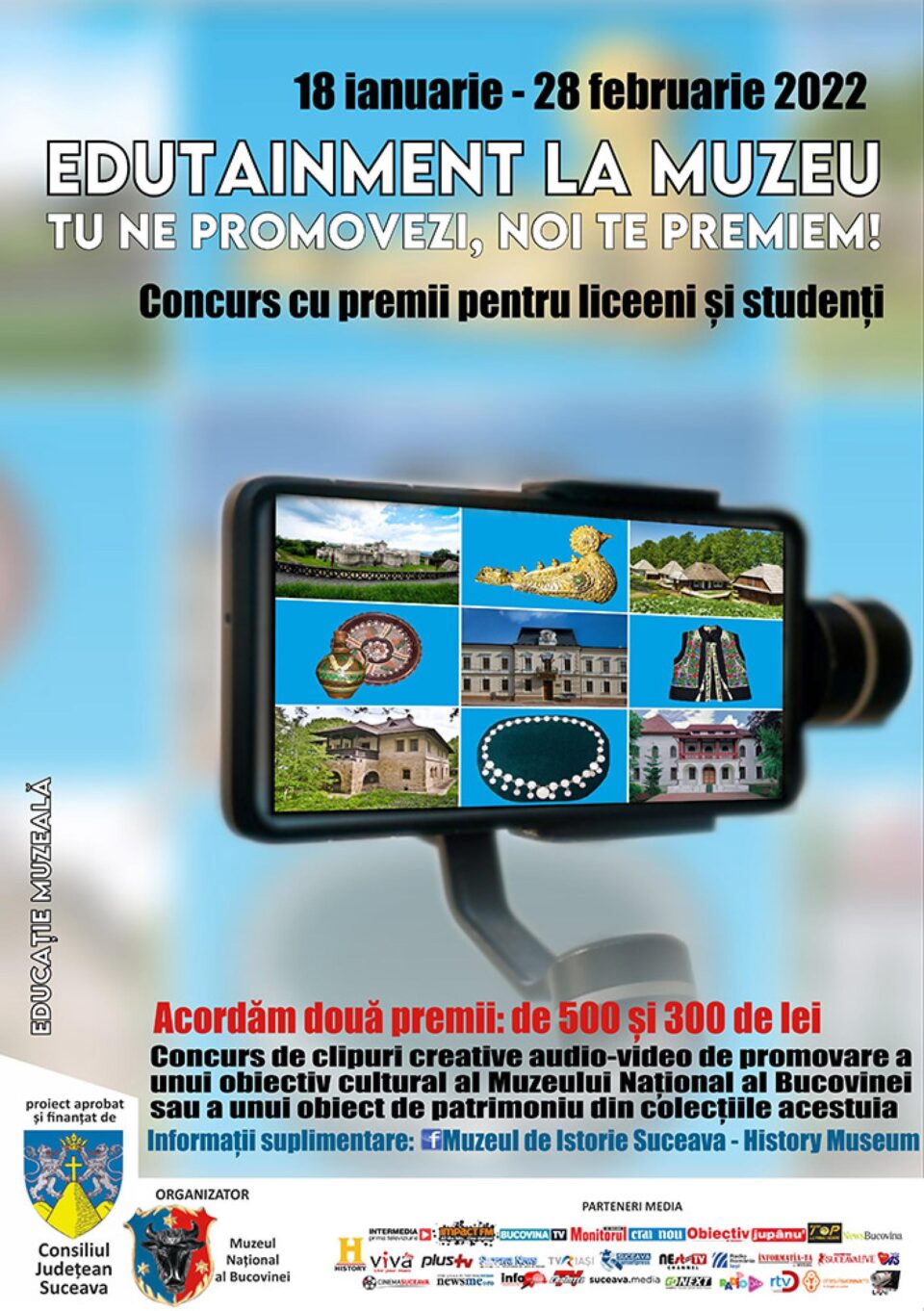 Concurs de clipuri creative audio-video la Muzeul Național al Bucovinei