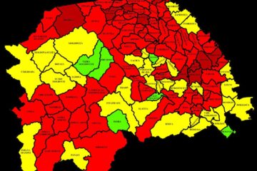 Harta incidenței Covid în județul Suceava