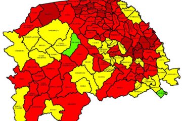 Harta incidenței Covid în județul Suceava