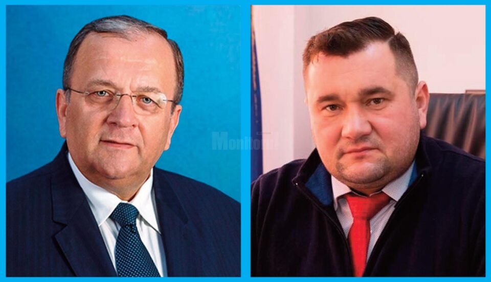 Președintele CJ Suceava, Gheorghe Flutur, și primarul comunei Mitocu Dragomirnei, Radu Reziuc