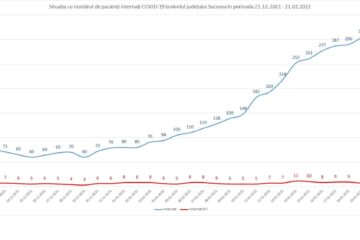 Peste 320 de suceveni sunt internați în spitalele din județ