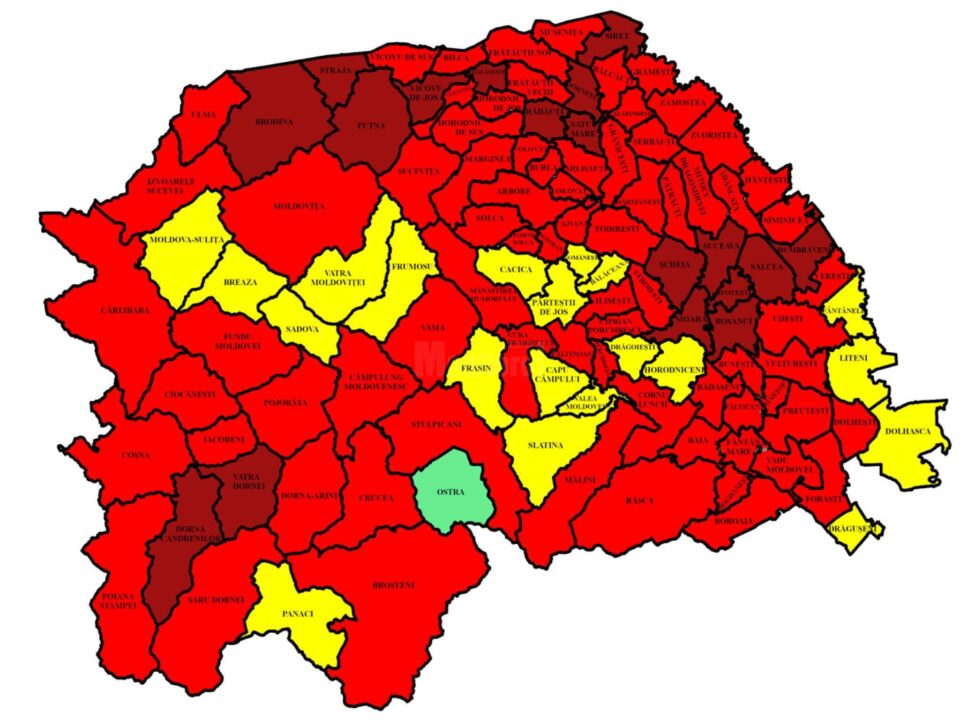 Harta incidenta Suceava 22.01.2022