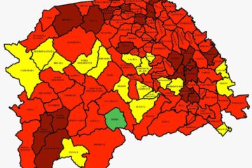 Harta incidenței Covid în județ