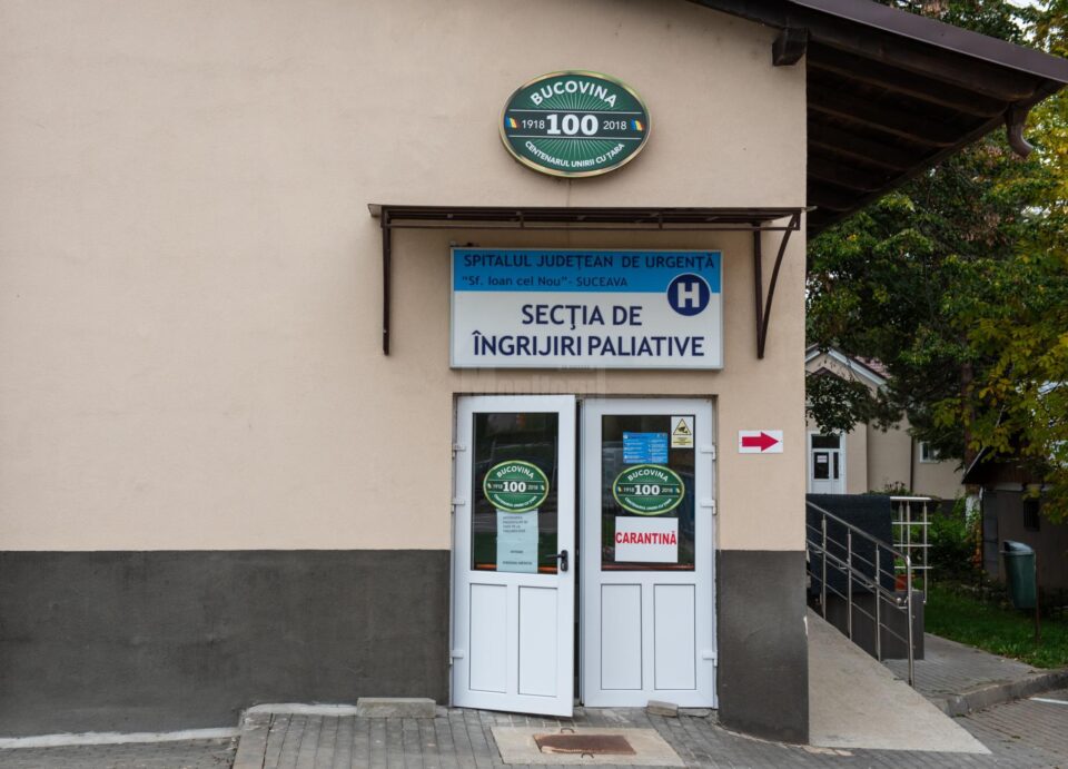 Secția Îngrijiri Paliative a Spitalului de Urgență Suceava va fi de joi destinată bolnavilor cu Covid Secția Îngrijiri Paliative a Spitalului de Urgență Suceava va fi de joi destinată bolnavilor cu Covid