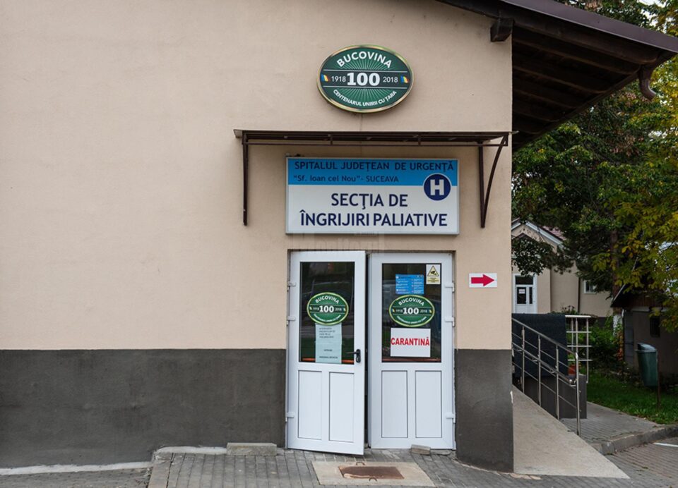 Secția Îngrijiri Paliative a Spitalului de Urgență Suceava va fi de astăzi destinată bolnavilor cu Covid