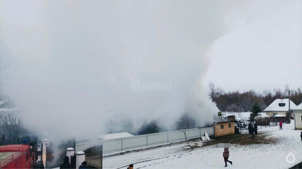 Incendiu de proporții aseară, la Gălănești
