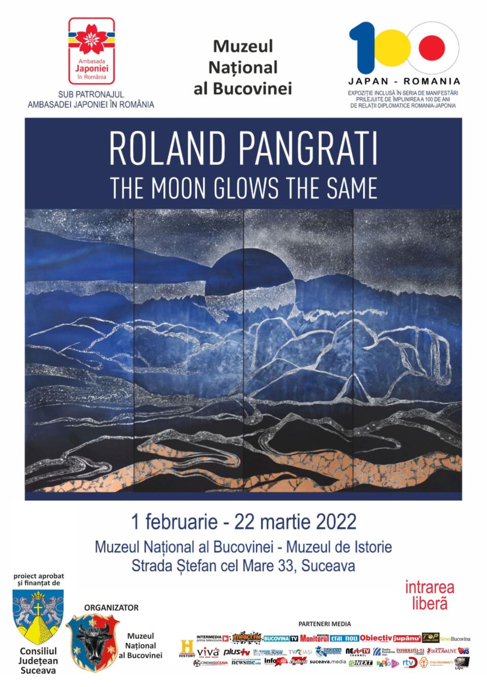 Expoziție de artă vizuală semnată de artistul Roland Pangrati, la Suceava
