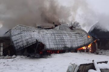 Incendiu de proporții în satul Hurjuieni, comuna Gălănești