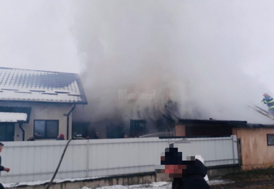 Incendiu de proporții în satul Hurjuieni, comuna Gălănești