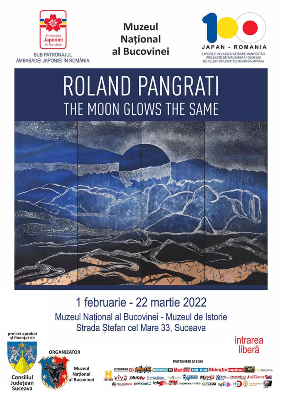Expoziție de artă vizuală semnată de artistul Roland Pangrati, la Suceava