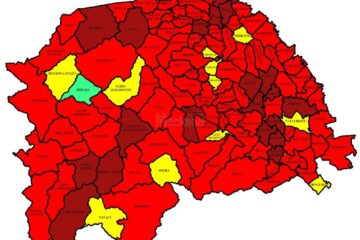 O singură localitate din județul Suceava este în scenariu verde