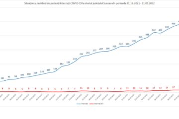 Situația cu numărul de pacienți internați