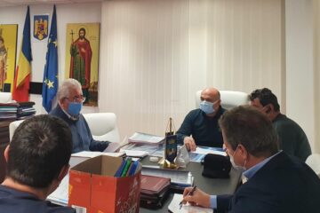 Conducerea Primăriei Suceava și a TPL la discuțiile avute cu reprezentanții sindicatului „Autobuzul” Suceava 1