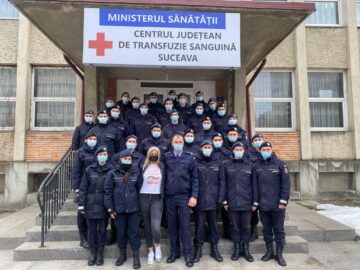 Elevi de la Școala de subofițeri jandarmi de la Fălticeni