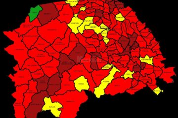 Harta incidentei Covid in judetul Suceava