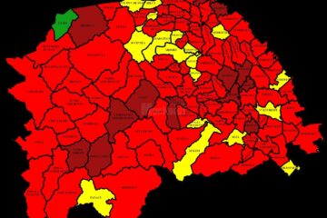 Harta incidentei Covid in judetul Suceava