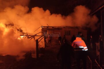 Partestii de Jos incendiu
