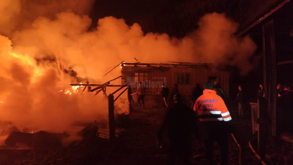 Incendiul de sâmbătă, din satul Pârteștii de Jos