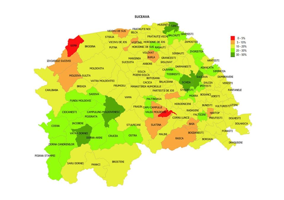 Rata de vaccinare în județ