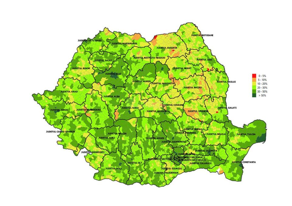 Rata de vaccinare în țară