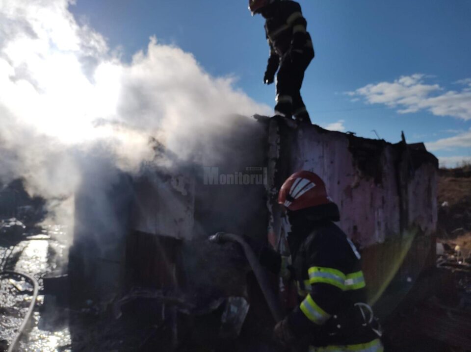 Incendiu la o casă din Gulia